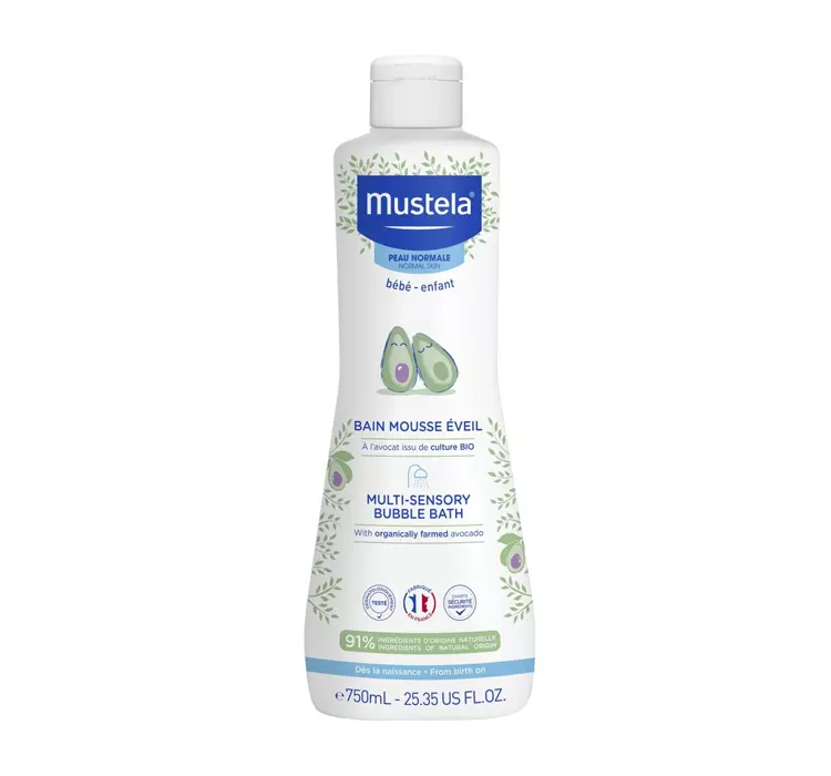 Mustela LABORATOIRES EXPANSCIENCE bebe bąbelkowa kąpiel płyn do kąpieli dla niemowląt i dzieci 750 ml