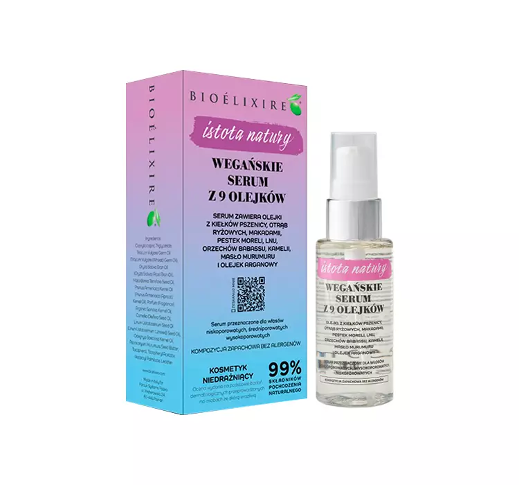 Bioelixire Istota Natury Wegańskie serum z 9 olejków 50ml