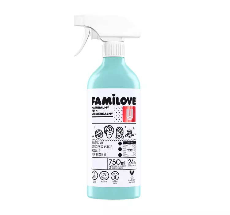Yope Familove, naturalny płyn uniwersalny do czyszczenia powierzchni, 750ml