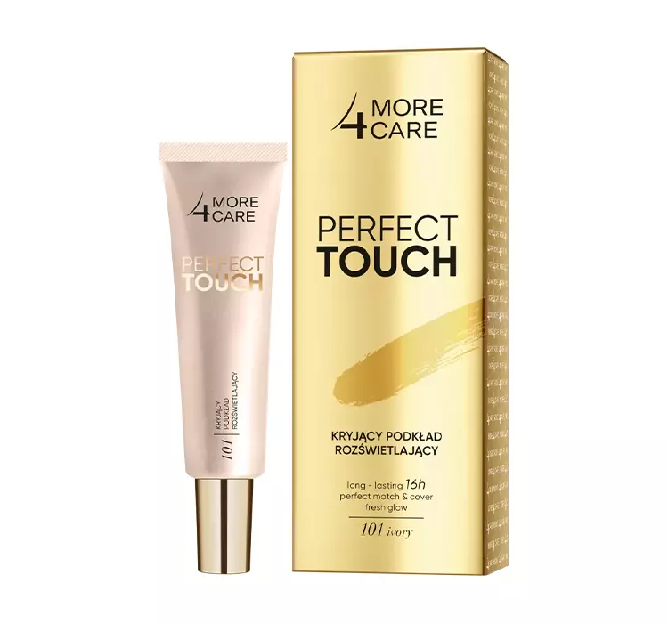 More 4 Care Perfect Touch - Kryjący podkład rozświetlający 101 Ivory 30ml