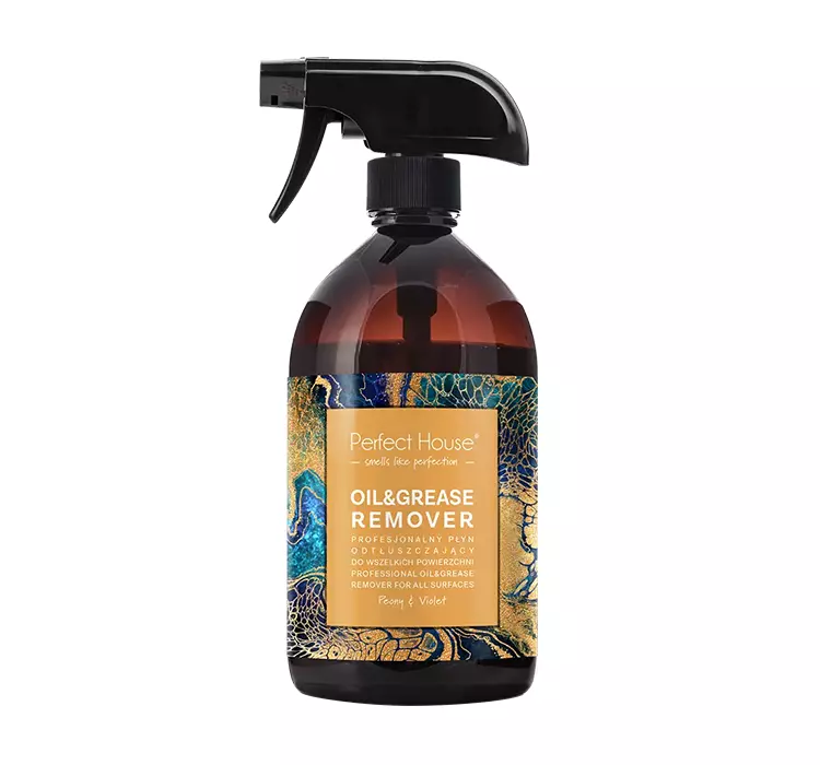 Perfect House - OIL & GREASE REMOVER - Profesjonalny płyn odtłuszczajacy do wszelkich powierzchni - PEONY & VIOLET - 500 ml