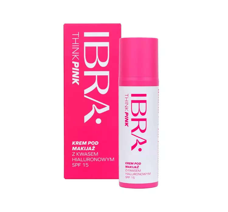 Ibra - THINK PINK - Under Makeup Cream With Hyaluronic Acid SPF 15 - Krem pod makijaż z kwasem hialuronowym - SPF15 - 50 ml