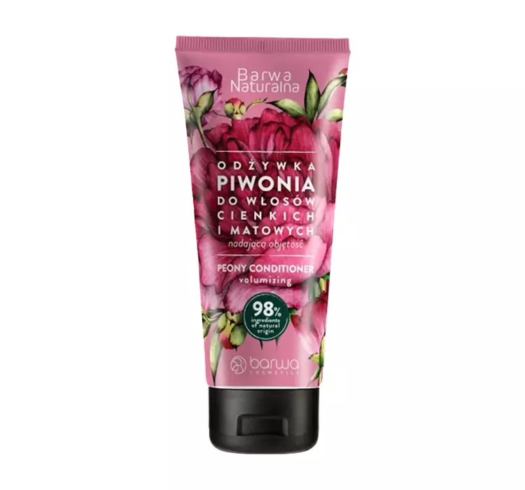 Barwa Naturalna Odżywka nadająca objętość do włosów cienkich i matowych Piwonia 200ml
