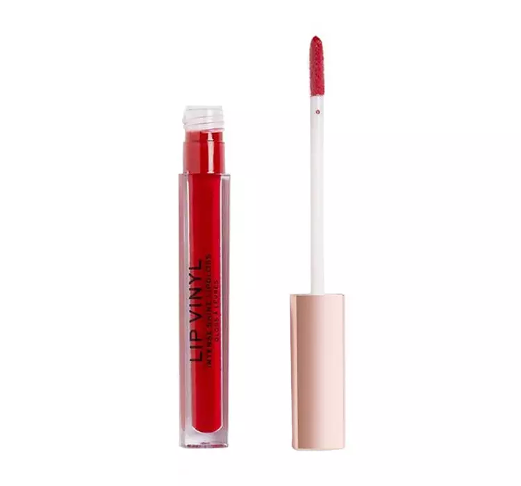Makeup Revolution Lip Vinyl szminka w płynie by dodać włosom olśniewającego blasku odcień Ruby 3,6 ml