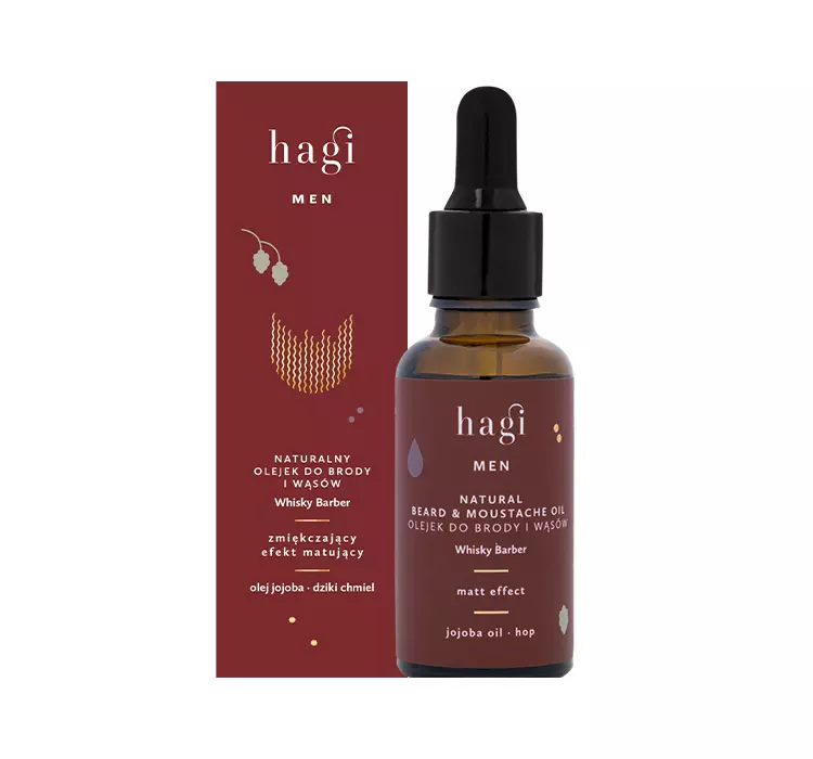 Hagi Naturalny olejek do brody i wąsów Whisky Barber