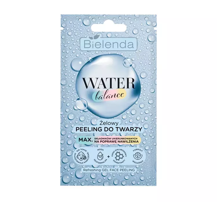 Bielenda Water Balance Żelowy Peeling do twarzy