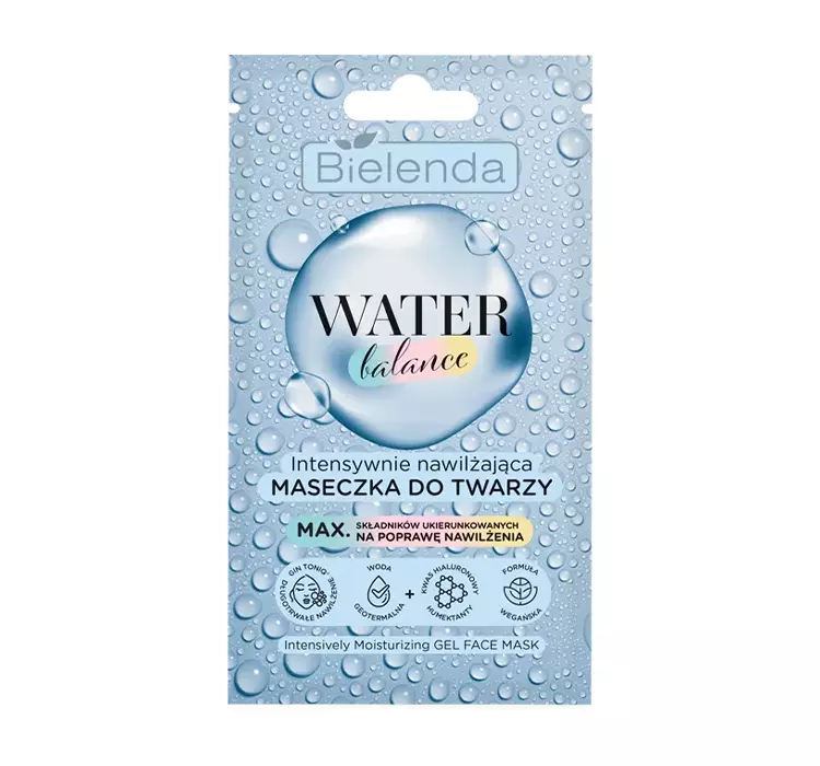 Bielenda Water Balance Intensywnie nawilżająca maseczka do twarzy