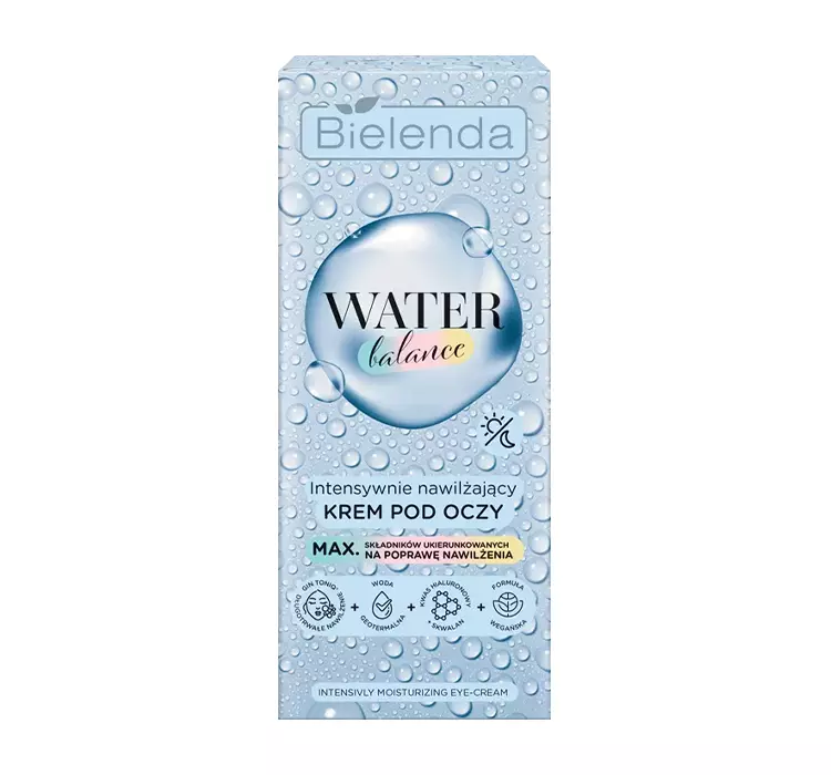 Bielenda Water Balance Intensywnie Nawilżający krem pod oczy na dzień i noc 15ml