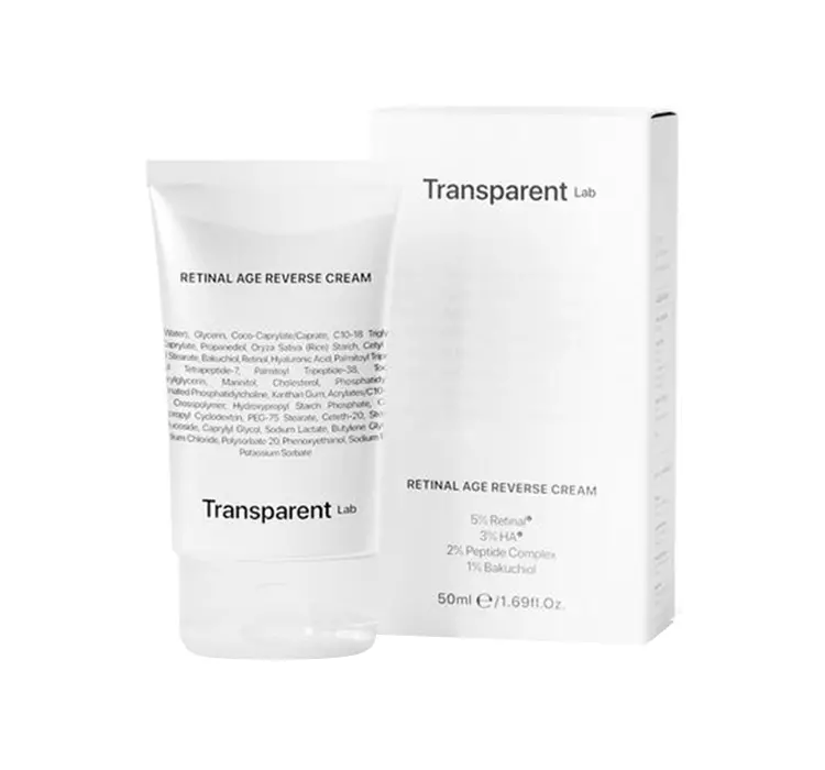 Transparent Lab Retinal Age Reverse Cream Przeciwstarzeniowy Krem z Retinalem (0,03%) 50 ml