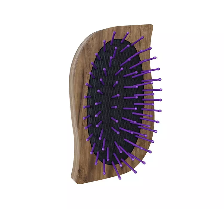 Anwen Travel Hairbrush, mini drewniana szczotka do włosów