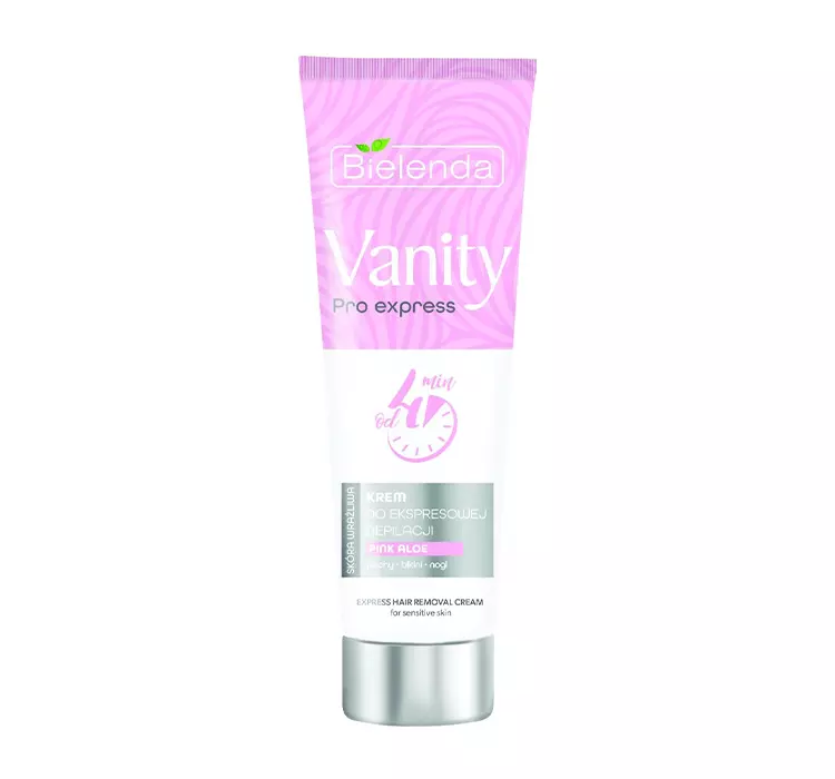 Bielenda Vanity Pro Express Krem do ekspresowej depilacji skóra wrażliwa Pink Aloe 75 ml