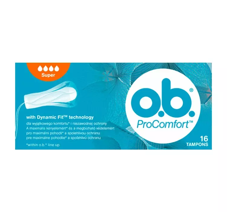 O.B. PROCOMFORT NIGHT SUPER tampony 16 sztuk