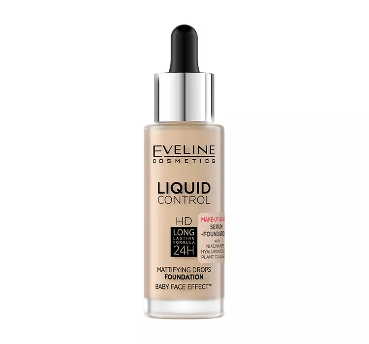 Eveline Liquid Control Podkład z niacynamidem w dropperze 015 32ml