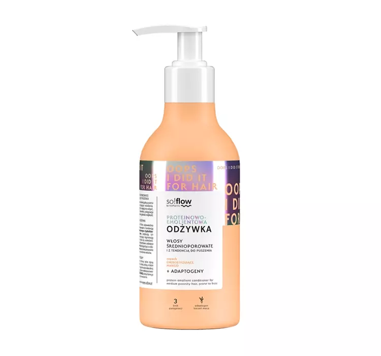 So!Flow Emolientowo-proteinowa odżywka do włosów średnioporowatych 400.0 ml