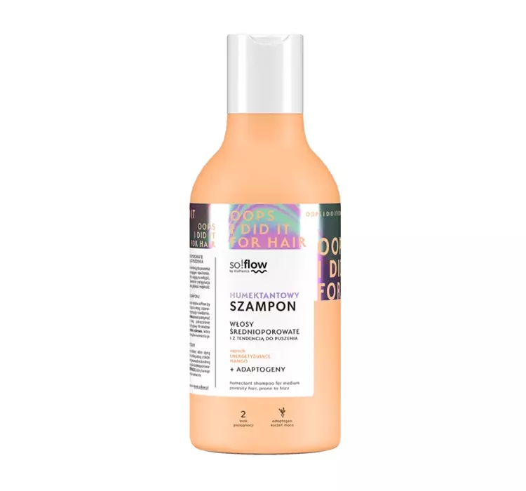 So!Flow Humektantowy szampon do włosów średnioporowatych 400.0 ml