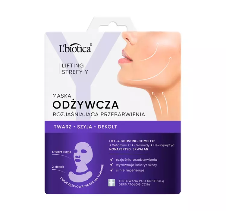 L'biotica Lifting Strefy Y Odżywcza maska do twarzy 1szt