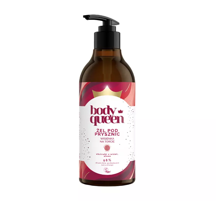 BODY QUEEN Regenerujący żel pod prysznic Wisienka na Torcie 400ml