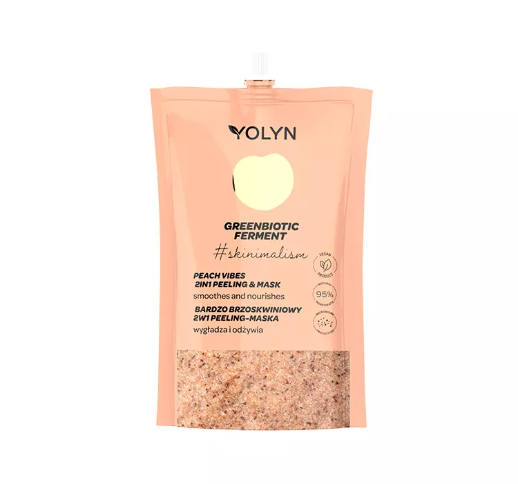 Yolyn Greenbiotic Ferment odżywczy peeling-maska do twarzy Bardzo Brzoskwiniowy 50ml