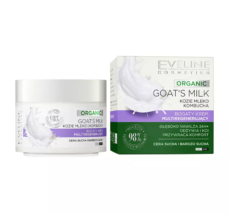 EVELINE ORGANIC Krem na dzień/noc KOZIE MLEKO, 50 ml