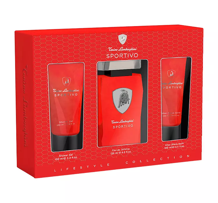 Sportivo zestaw woda toaletowa spray 125ml + balsam po goleniu 100ml + żel pod prysznic 100ml