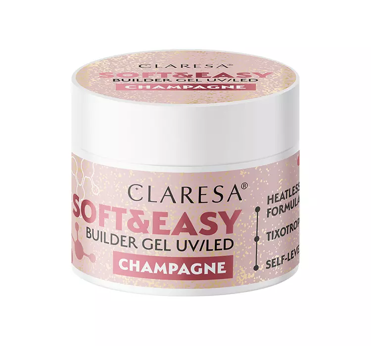 Claresa - Żel budujący SOFT&EASY builder gel champagne 45g