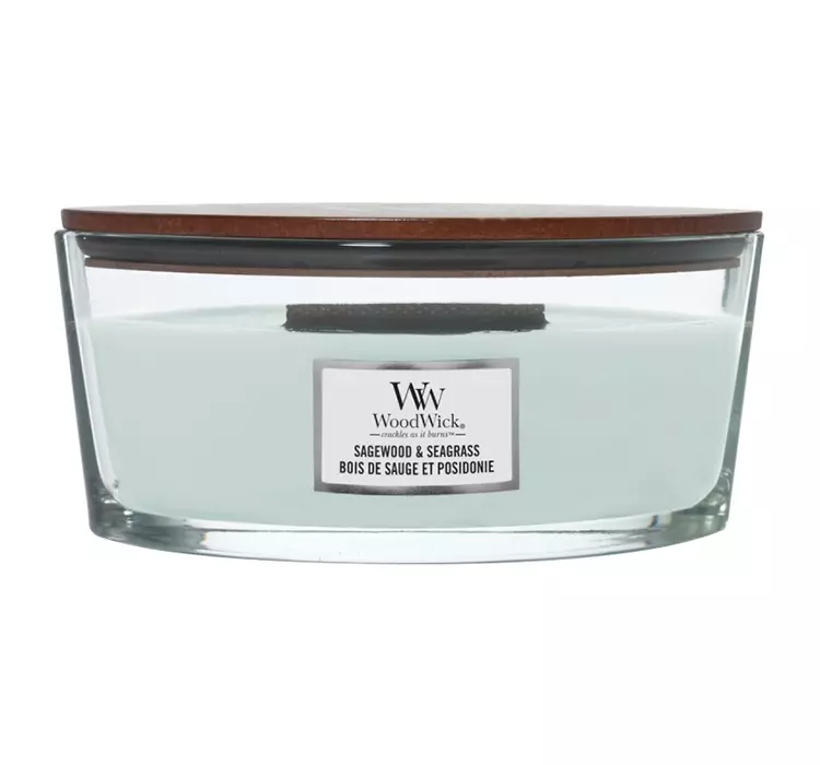 Świeca Zapachowa WoodWick Sagewood & Seagrass Elipsa 453,6g