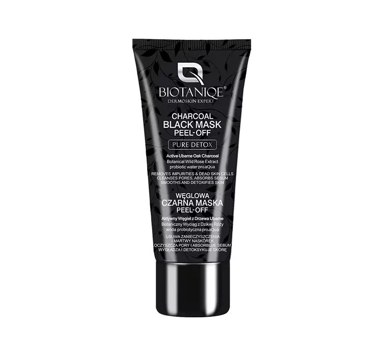 BIOTANIQE PURE DETOX WĘGLOWA CZARNA MASKA PEEL - OFF 50ML