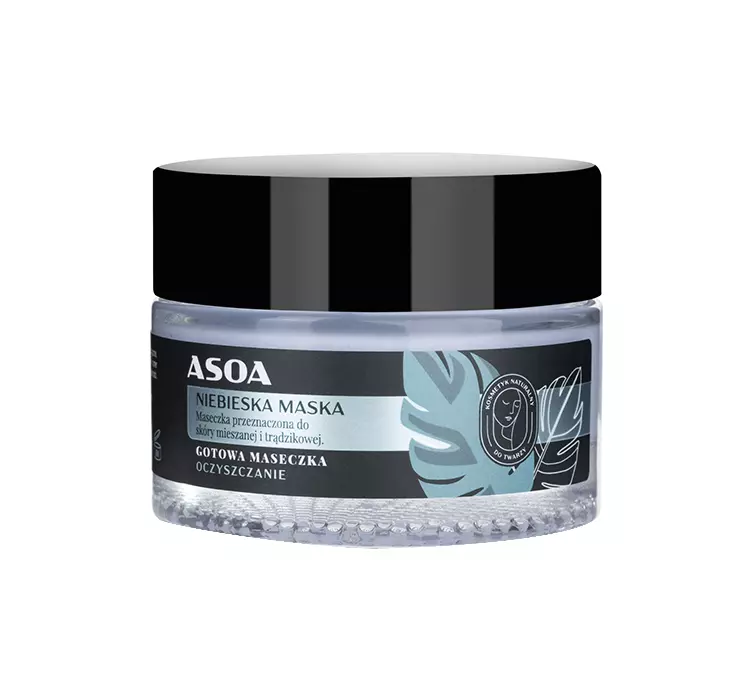 Asoa Maseczka do twarzy Niebieska Glinka 50ml