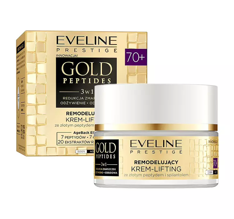 Eveline Gold Peptides Ujędrniający krem-lifting 70+ na dzień i na noc 50ml