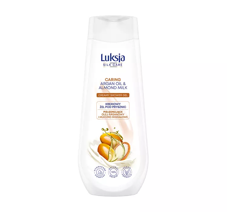 LUKSJA SILK CARE KREMOWY ŻEL POD PRYSZNIC OLEJ ARGANOWY I MLECZKO MIGDAŁOWE 500ML