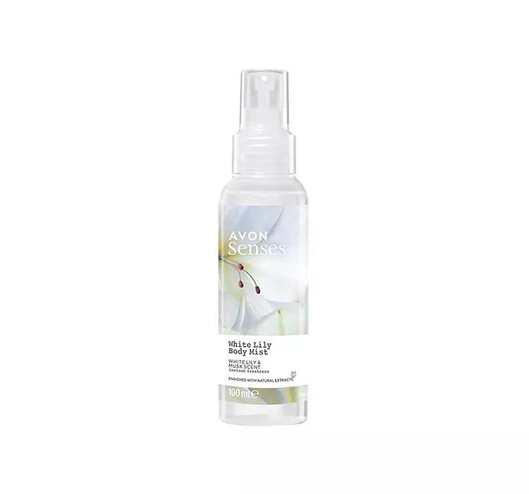 AVON SENSES BODY MIST MGIEŁKA DO CIAŁA WHITE LILY 100ML