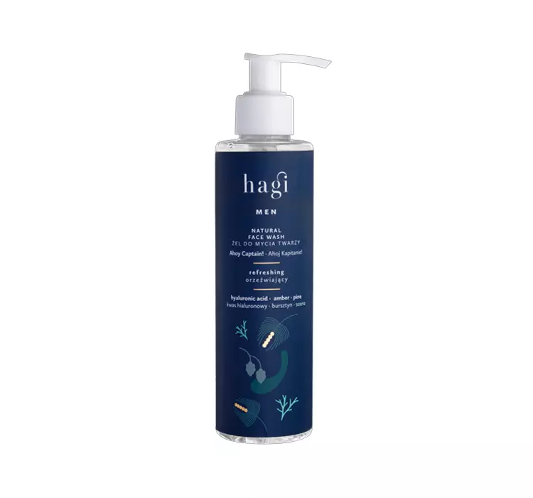 Hagi Odświeżający żel do mycia twarzy - Ahoj Kapitanie 200 ml