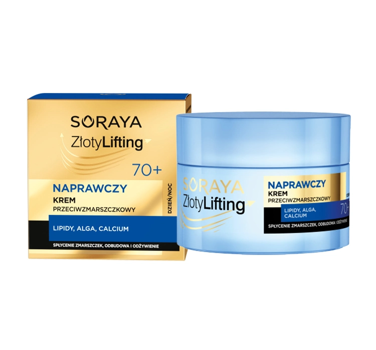 Soraya Złoty Lifting Naprawczy krem przeciwzmarszczkowy 70+ 50ml