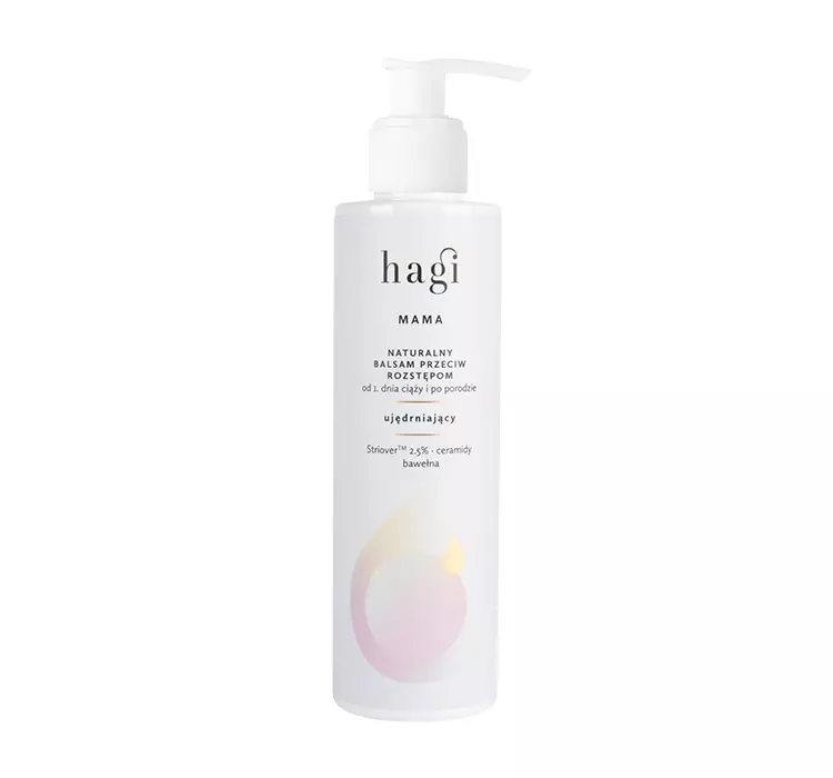 Hagi Mama naturalny balsam przeciw rozstępom dla kobiet od 1 dnia ciąży i po porodzie 200ml