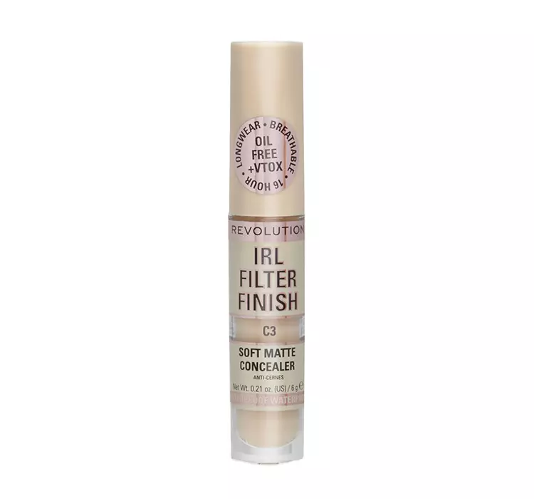 Makeup Revolution IRL Filter Finish Korektor w płynie C3 6g