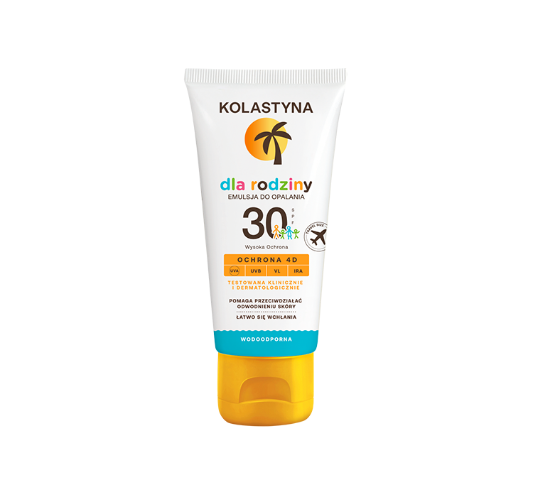 KOLASTYNA - Dla rodziny - Wodoodporna emulsja do opalania - SPF30 - 80 ml