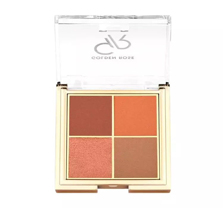 Golden Rose - Quattro Eyeshadow Palette - Paleta 4 cieni do oczu - 4x2,2 g - 05 RED BRICK