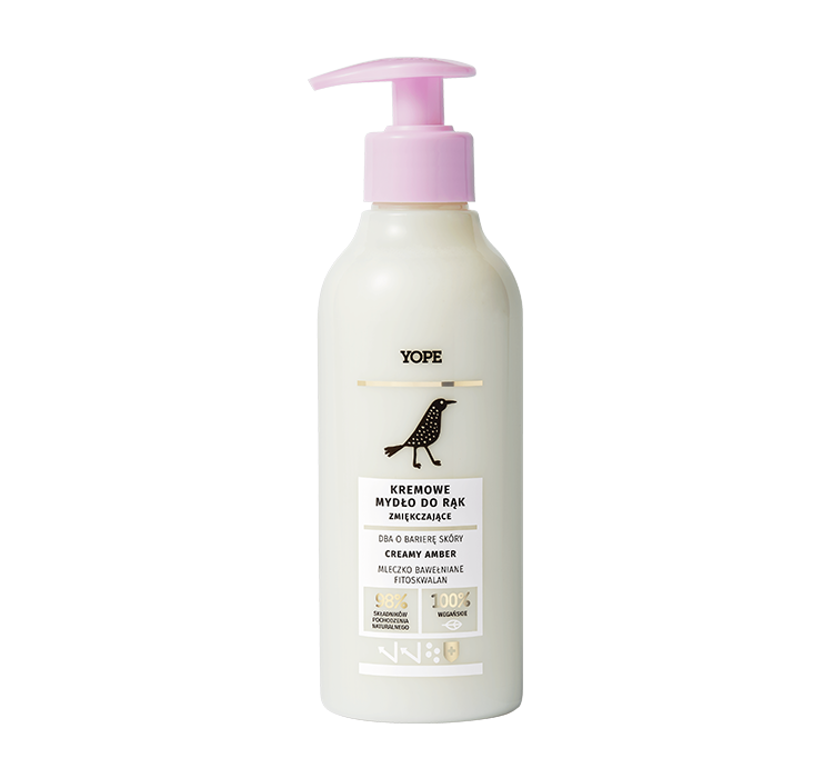 YOPE Creamy Amber Kremowe mydło do rąk zmiękczające, 300ml