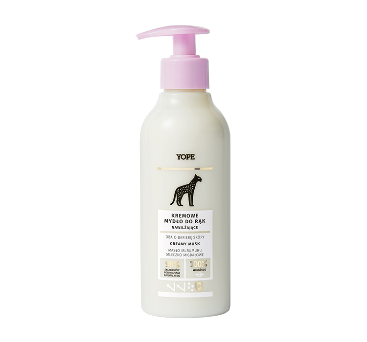 Yope, Kremowe mydło w płynie nawilżające Creamy Musk, 300 ml