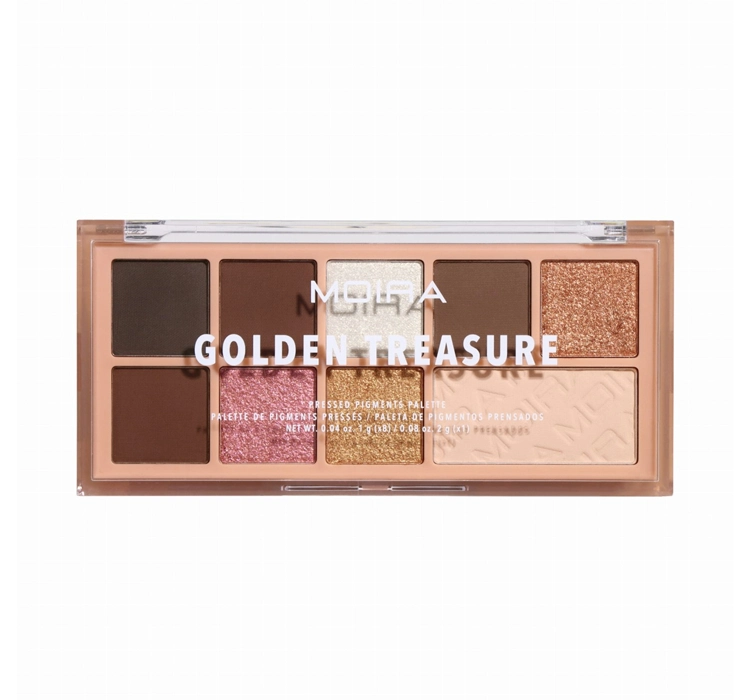 MOIRA ON THE GO PALETA CIENI DO POWIEK 03 GOLDEN TREASURE 10G
