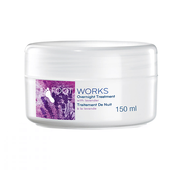 AVON FOOT WORKS LAWENDOWA INTENSYWNIE NAWILŻAJĄCA KURACJA DO STÓP NA NOC 150ML