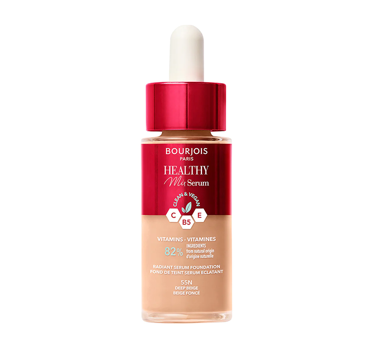 Bourjois Healthy Mix Serum nawilżająco-rozświetlający podkład-serum do twarzy 55N Deep Beige 30ml