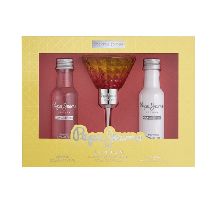 PEPE JEANS COCKTAIL EDITION FOR HER WODA TOALETOWA SPRAY 30ML + ŻEL 50ML + BALSAM 50ML