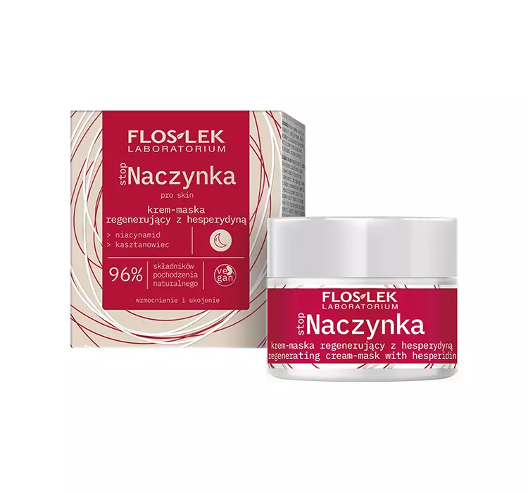 FLOSLEK Stop Naczynka Krem-maska regenerujący z hesperydyną na noc 50ml