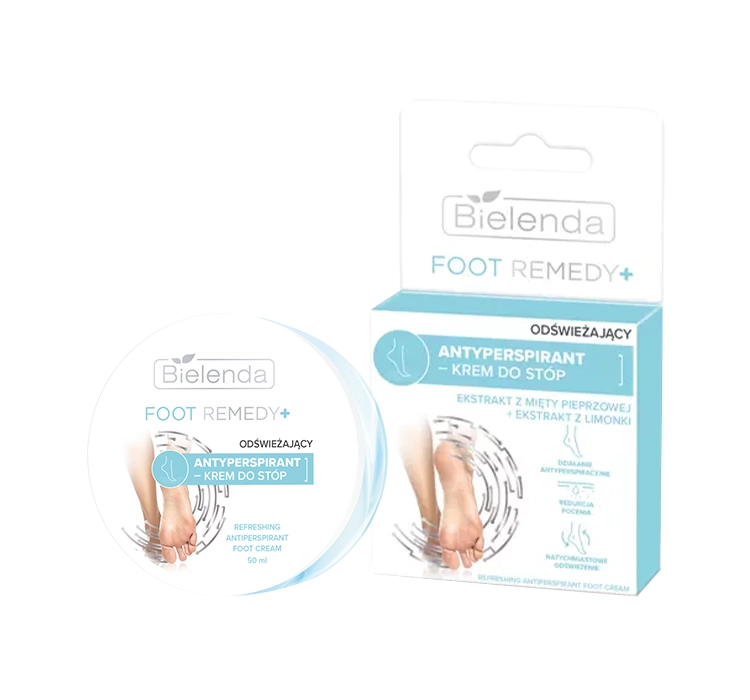 BIELENDA Foot Remedy+ Antyperspirant-Krem do stóp - odświeżający, 50ml