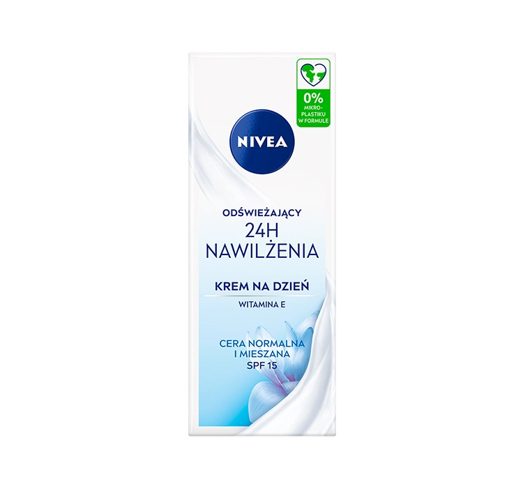 Nivea 24h Normal - Nawilżenia Odświeżający kre na dzień, cera normalna i mieszana 50 ml