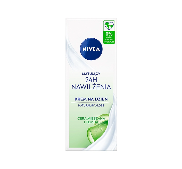 Nivea 24h Oily - Nawilżenia Matujący krem na dzień, cera mieszana i tłusta 50 ml