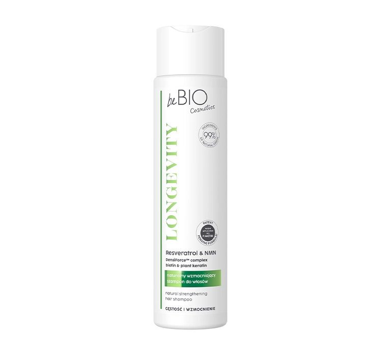 BE BIO EWA CHODAKOWSKA LONGEVITY Gęstość i wzmocnienie Naturalny szampon do włosów, 300ml