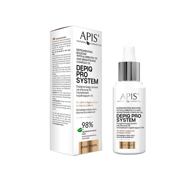 Depigmentujący booster z alfa-arbutyną 1% - Apis Depiq Pro System - 30 ml