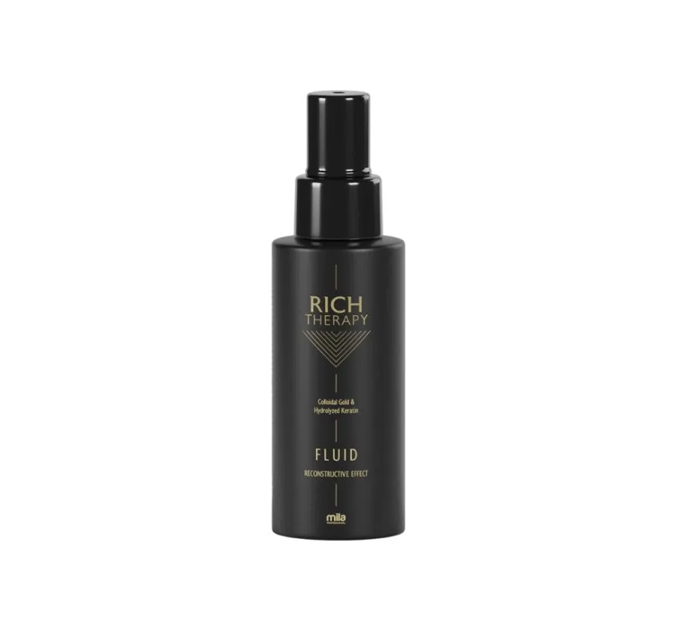 Mila Professional Rich Therapy, fluid odbudowujący z keratyną i cząstkami złota, 100ml